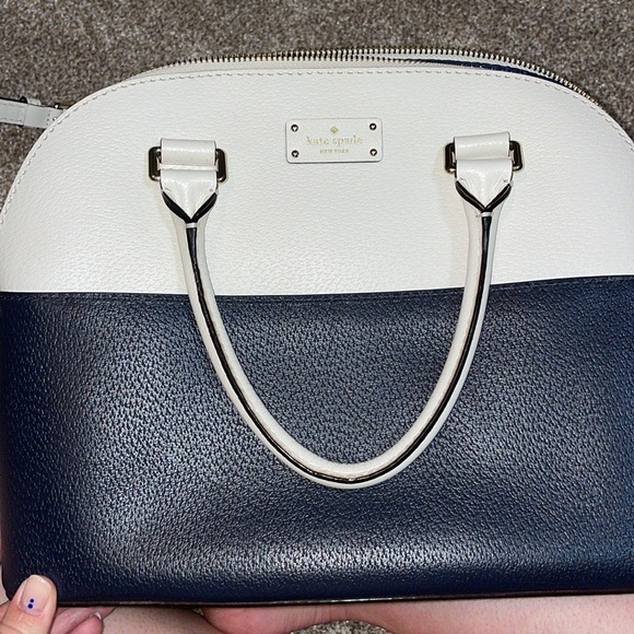 Navy and white Kate Spade purse - Picture 5 of 6